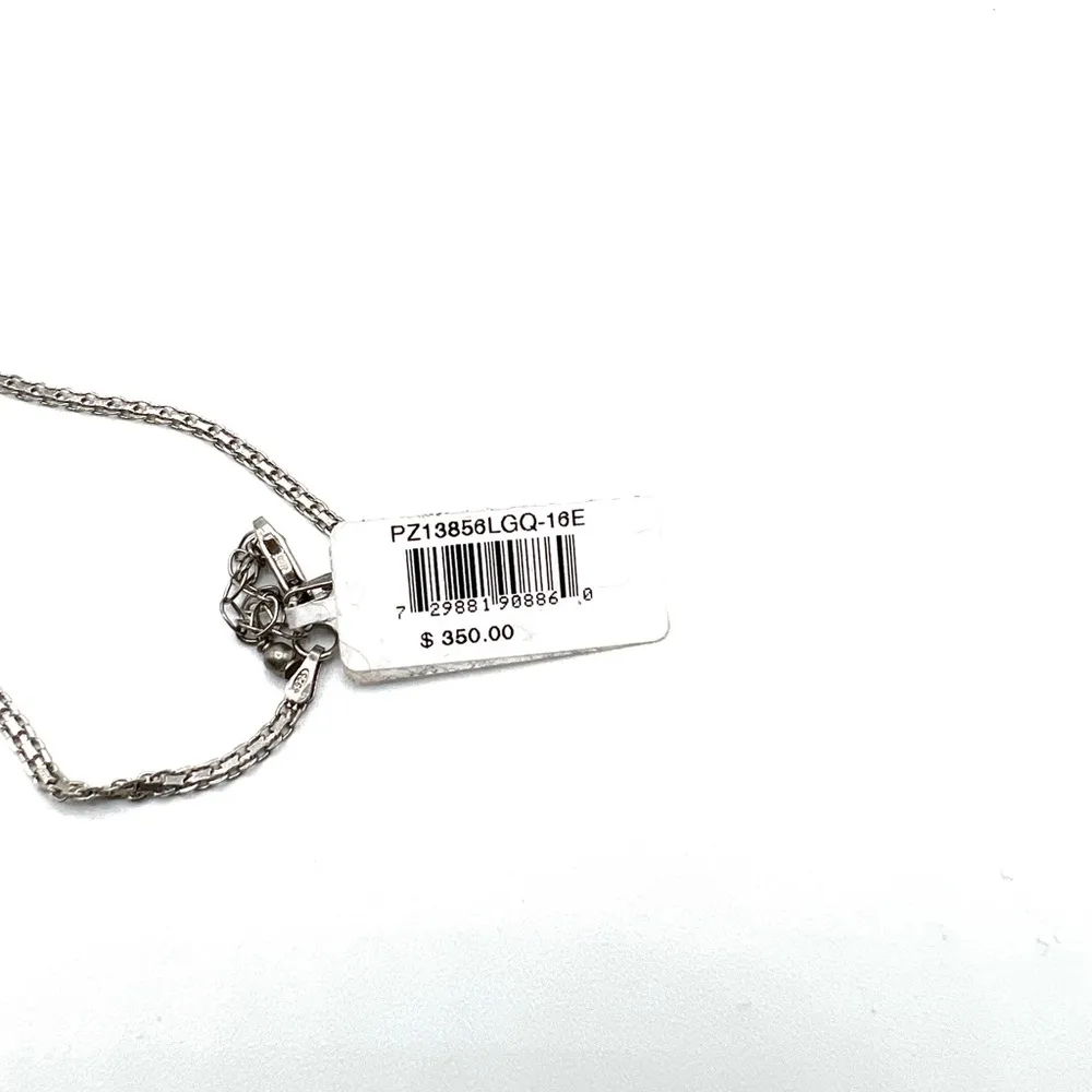 Giani Bernini Cubic Zirconia & Created Green Quartz Teardrop Pendant Necklace - Image 5