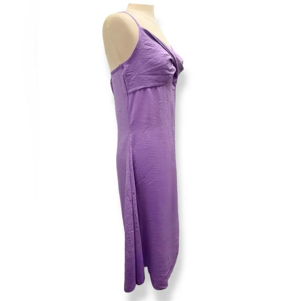 Y2K See You Monday Whimsical Feminine Fairycore Flowy Slip Dress Purple Women L‎ - Image 3
