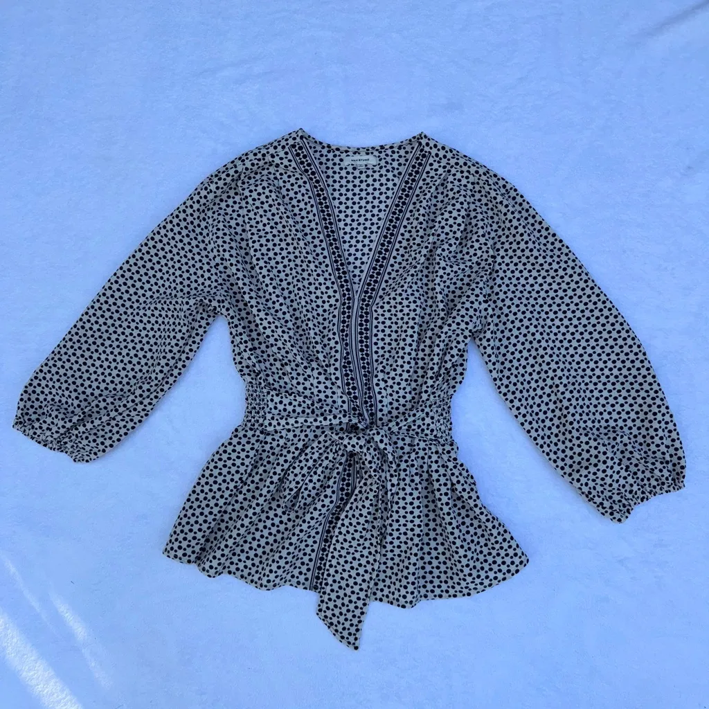 MAX STUDIO  women’s black and white sleeve 3/4 size XL - Image 3