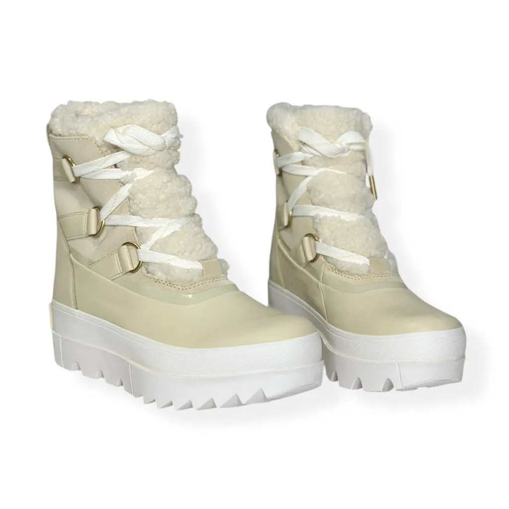 SOREL Joan Of Arctic™ Leather Faux Fur Next Boots, Bleached Ceramic, 10.5 (US) - Image 5