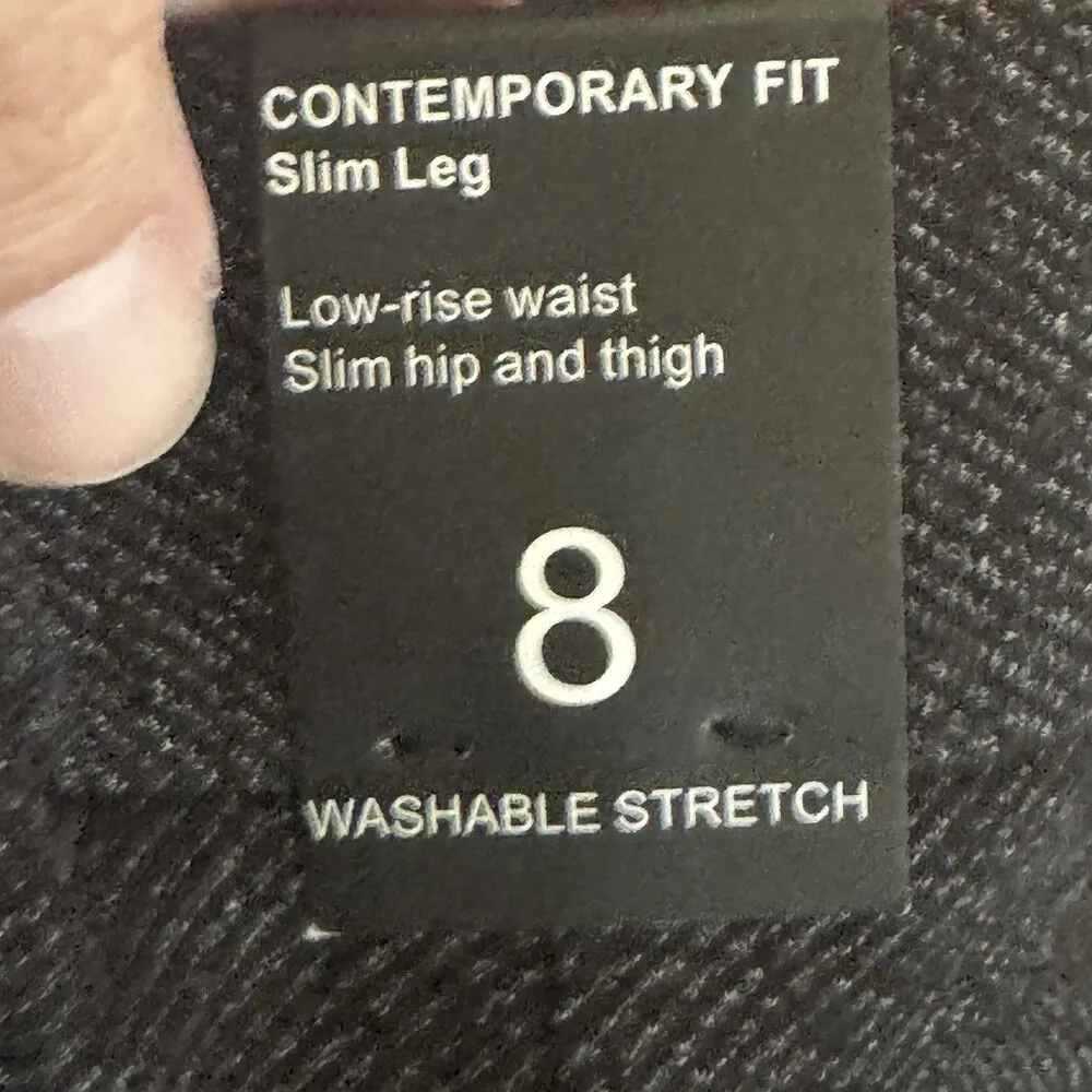 Amanda & Chelsea Womens Dressy Pants Sz 8 Low Rise Preppy Old Money Y2k Office - Image 9