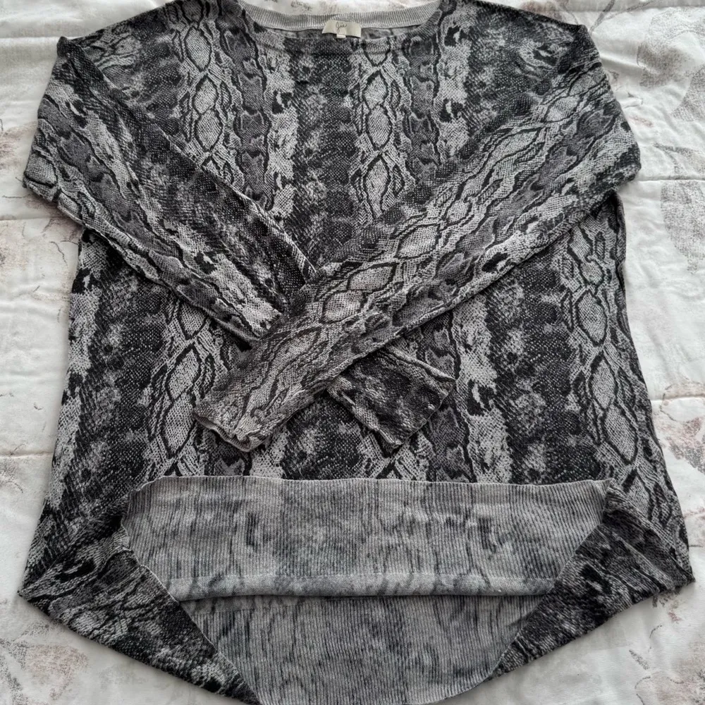 Joie Cienna python wool cashmere blend animal print sweater, size M snakeskin - Image 9