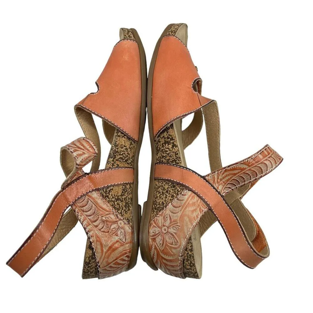 L' Artiste Quilana Ankle Strap Sandal Peach Womens 37 - Image 5