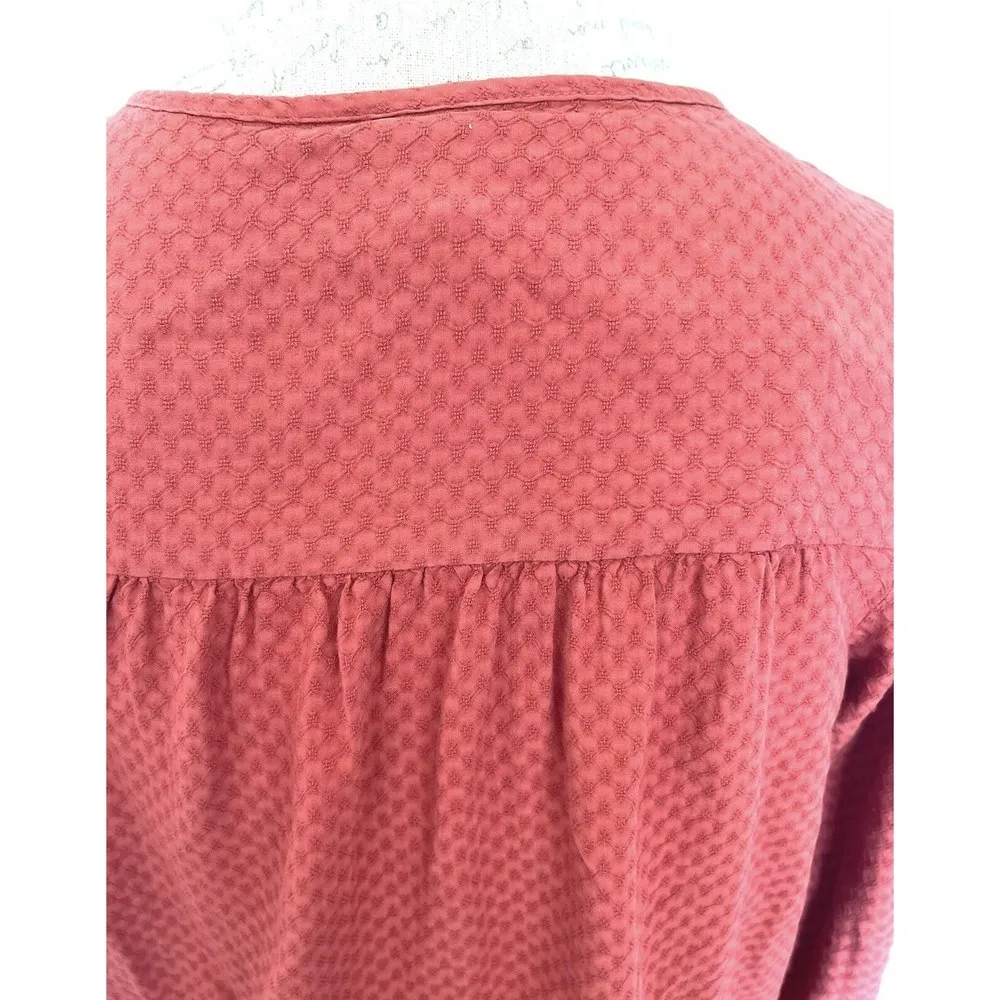 Universal Thread Size XS Womens Long Sleeve Ruffle Peasant Boho Blouse Fall  NWT - Image 5