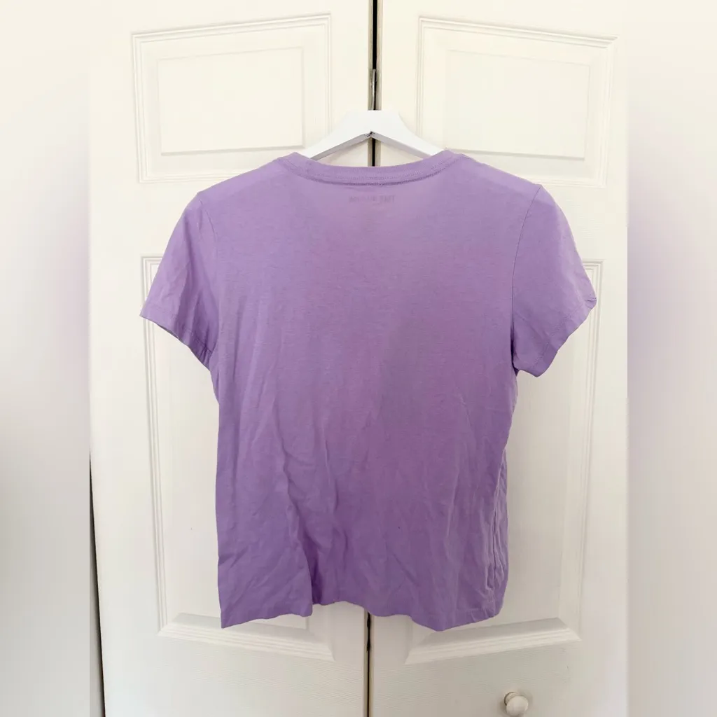 True Religion Brand Jeans Studded Logo Graphic T-Shirt Rhinestones Lavender Top - Image 6