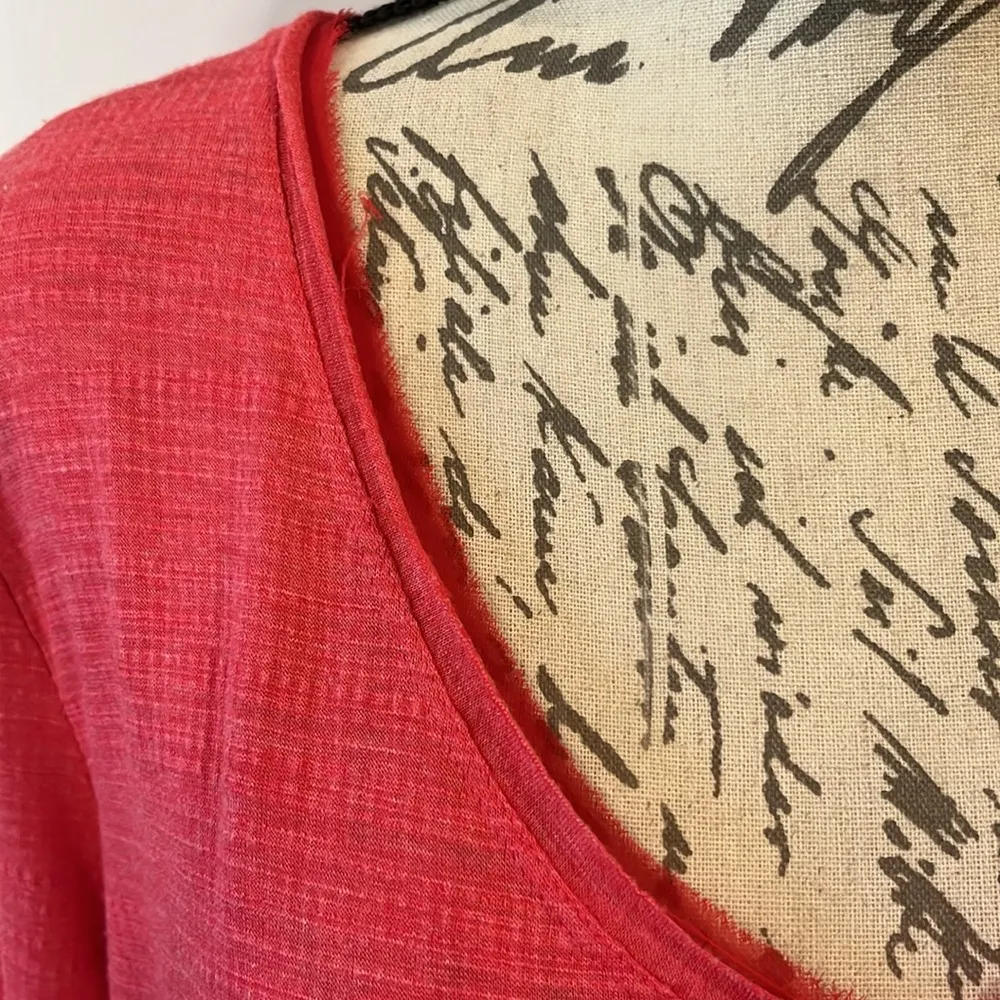 Anthropologie Deletta Thea tiered peplum V-neck top M - Image 3