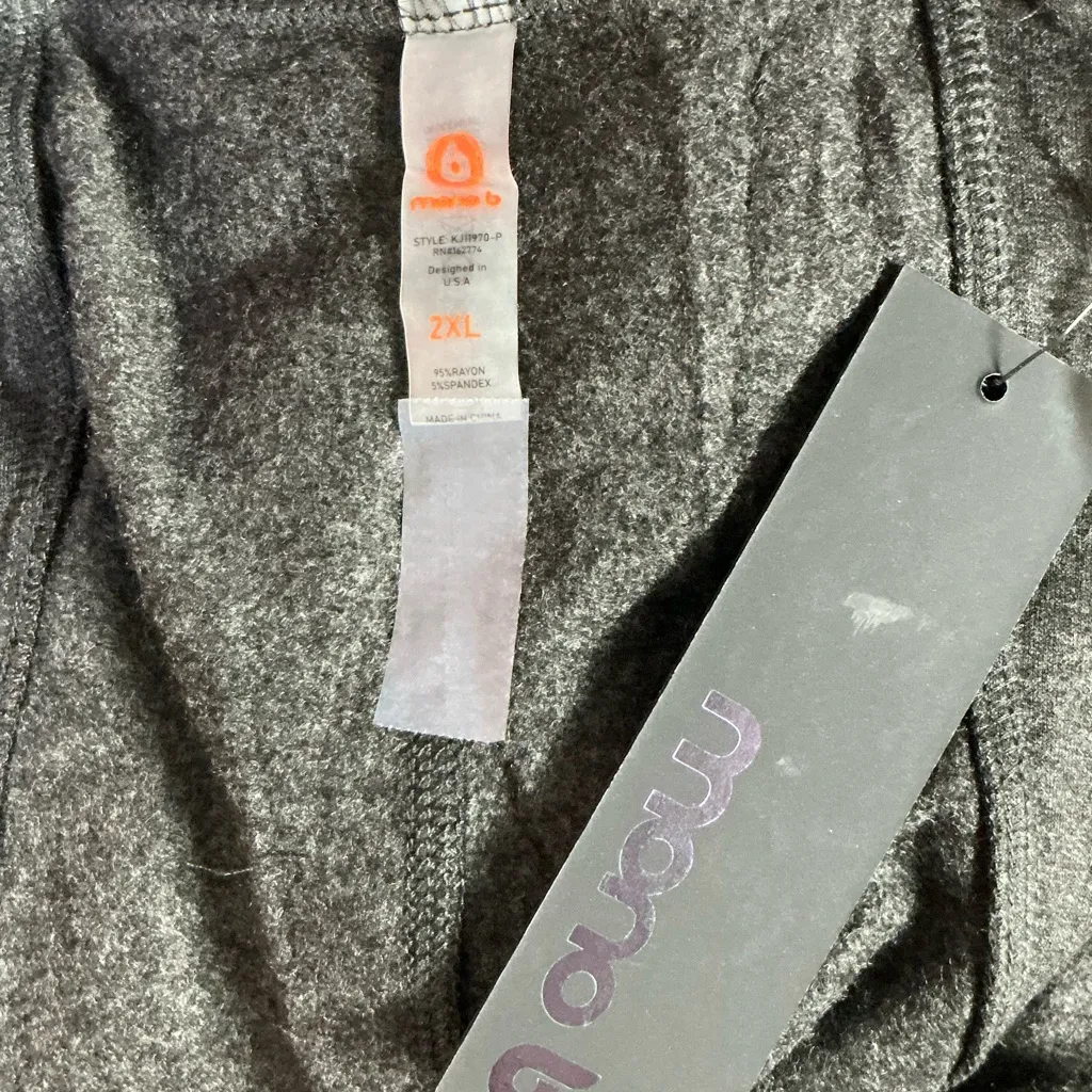 Mono B Charcoal Sleeveless Drape Vest Gray Size undefined - Image 4