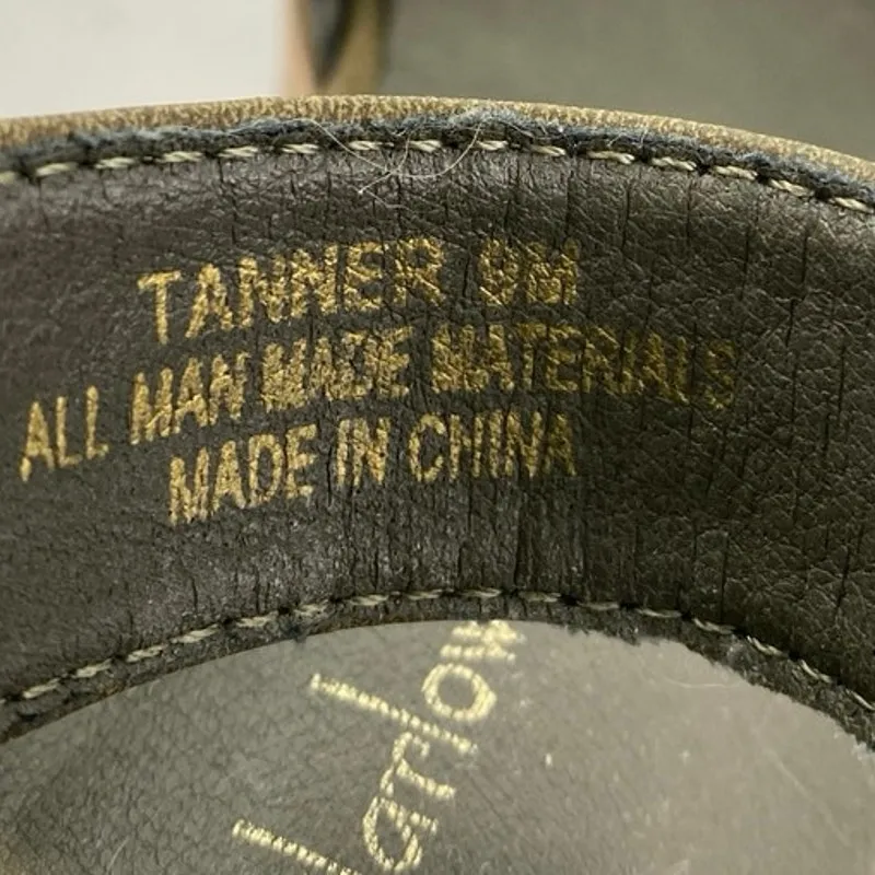 House Of Harlow 1960 Tanner Green Suede Ankle Strap Platform Heels Sandals Sz 9M - Image 6