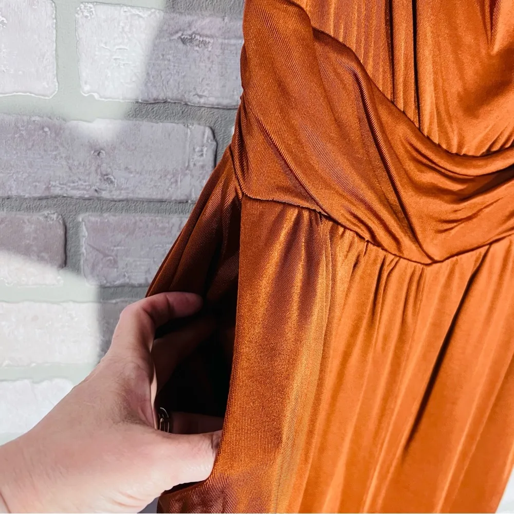 Anthropologie Maeve Enchantment Jumpsuit in Copper Size S - Image 8