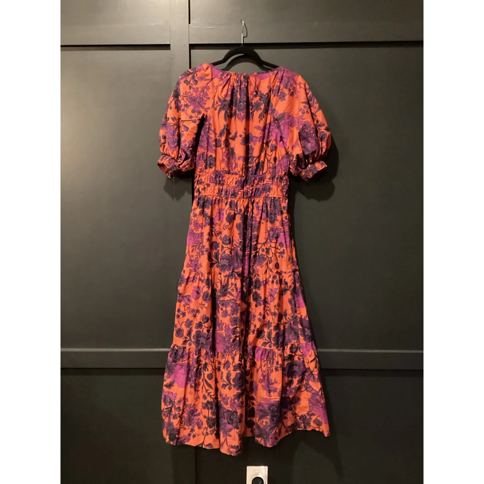 By Anthropologie The Somerset maxi dress puff sleeve edition purple size M - Image 4