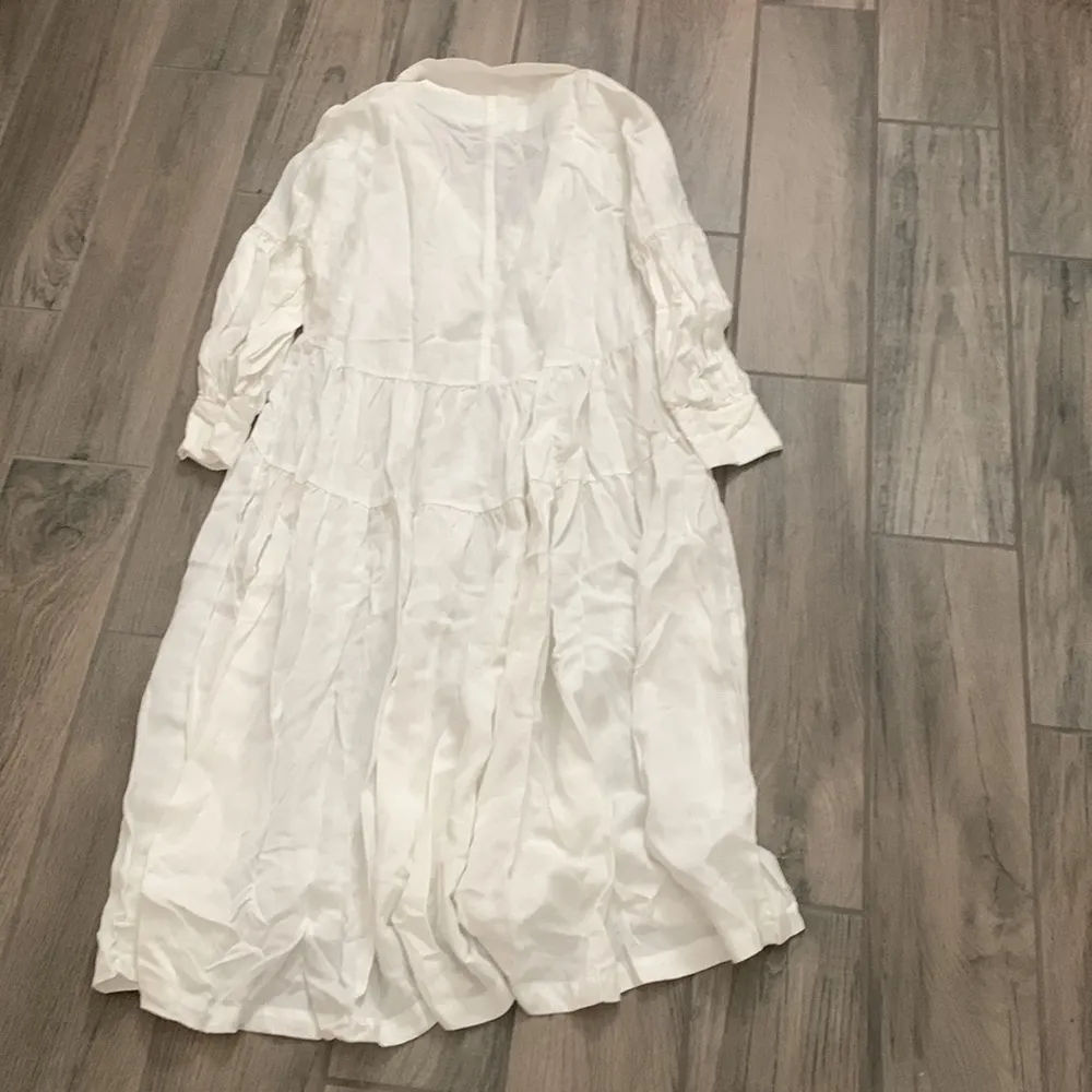 L’académie white long sleeve dress - Image 4