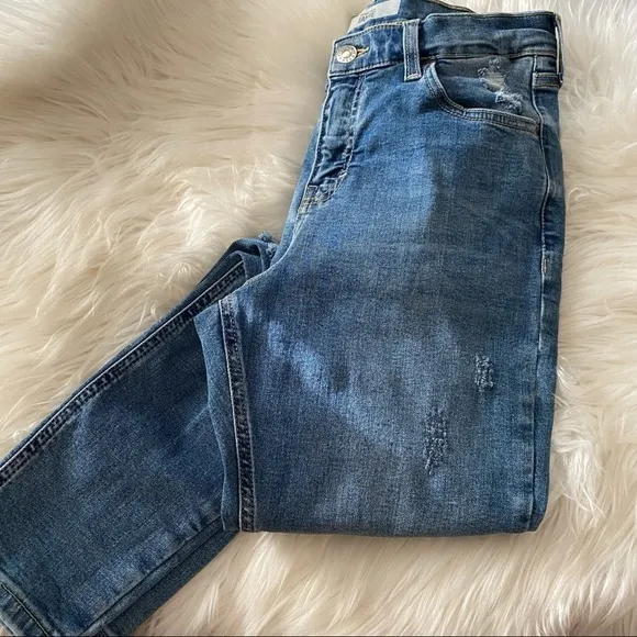 Topshop jamie jeans in mid blue‎ - Image 2