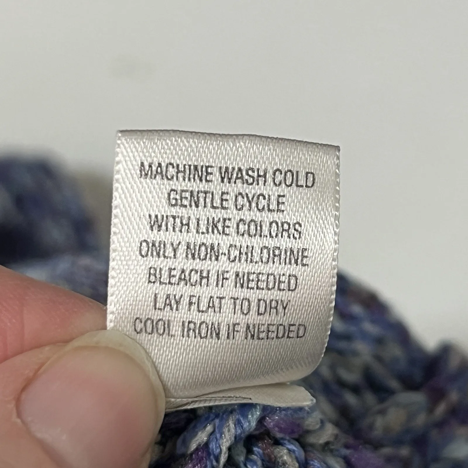 Christopher & Banks Purple White Pattern Button Jacket 3/4 Sleeve Plus Size 1X - Image 5