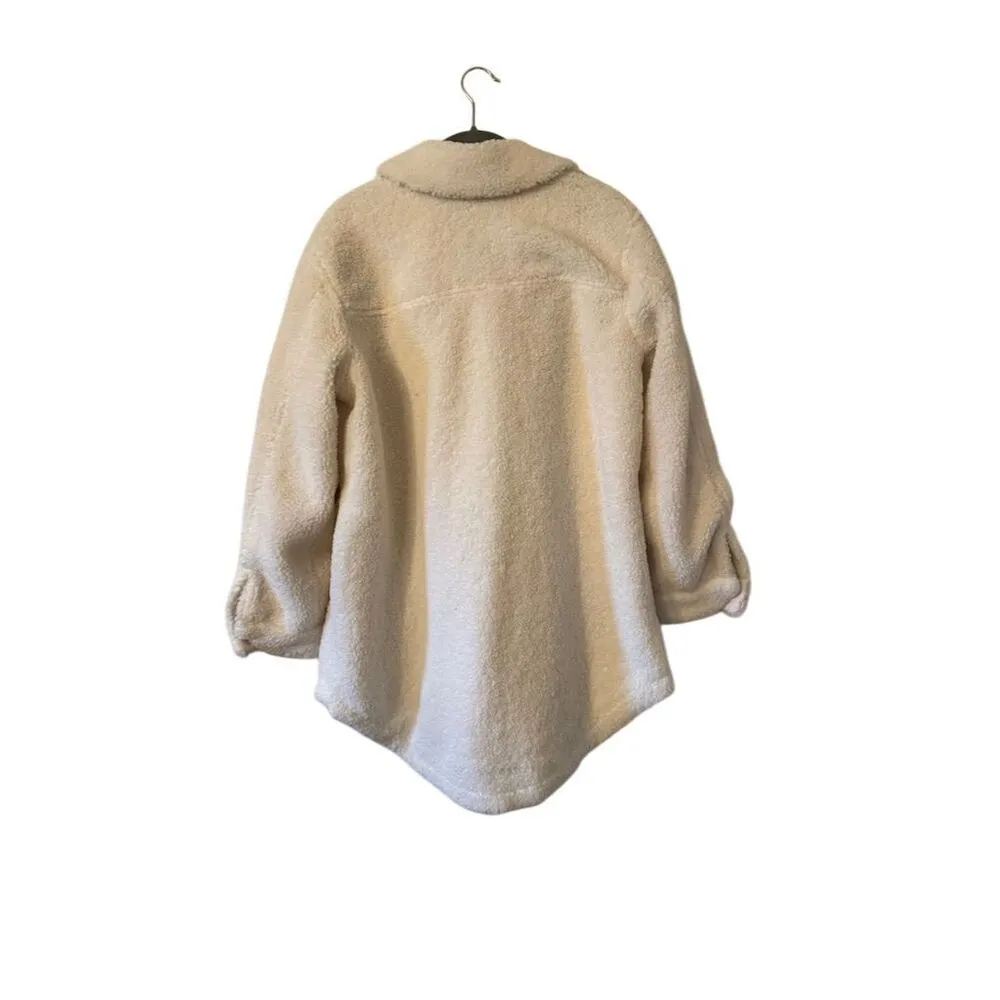 Old Navy Women's Ivory Basic Jacket Size S Button-Up Long Sleeve - Image 2