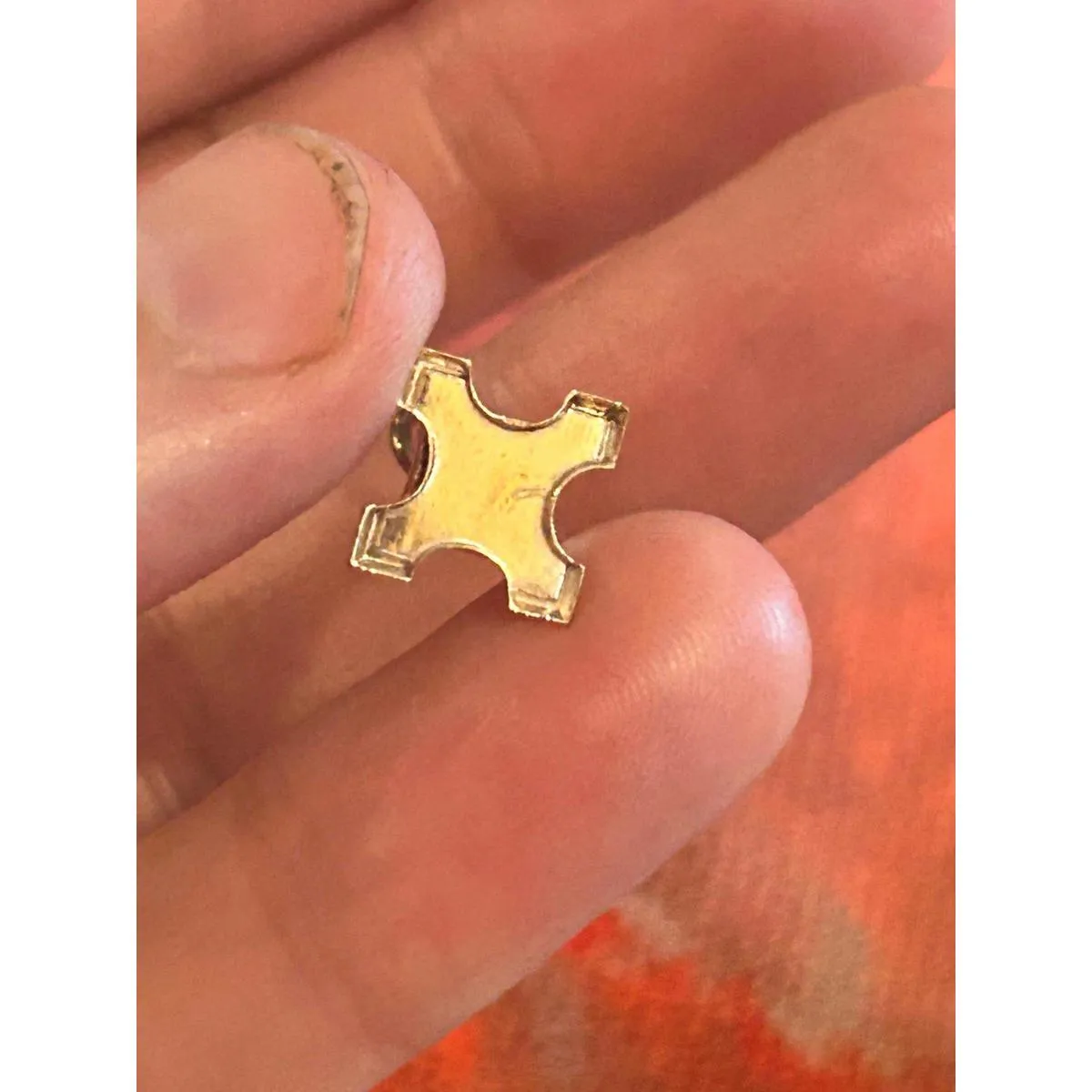 D034 Aifla tower gold tone 925 sterling silver charm - Image 5