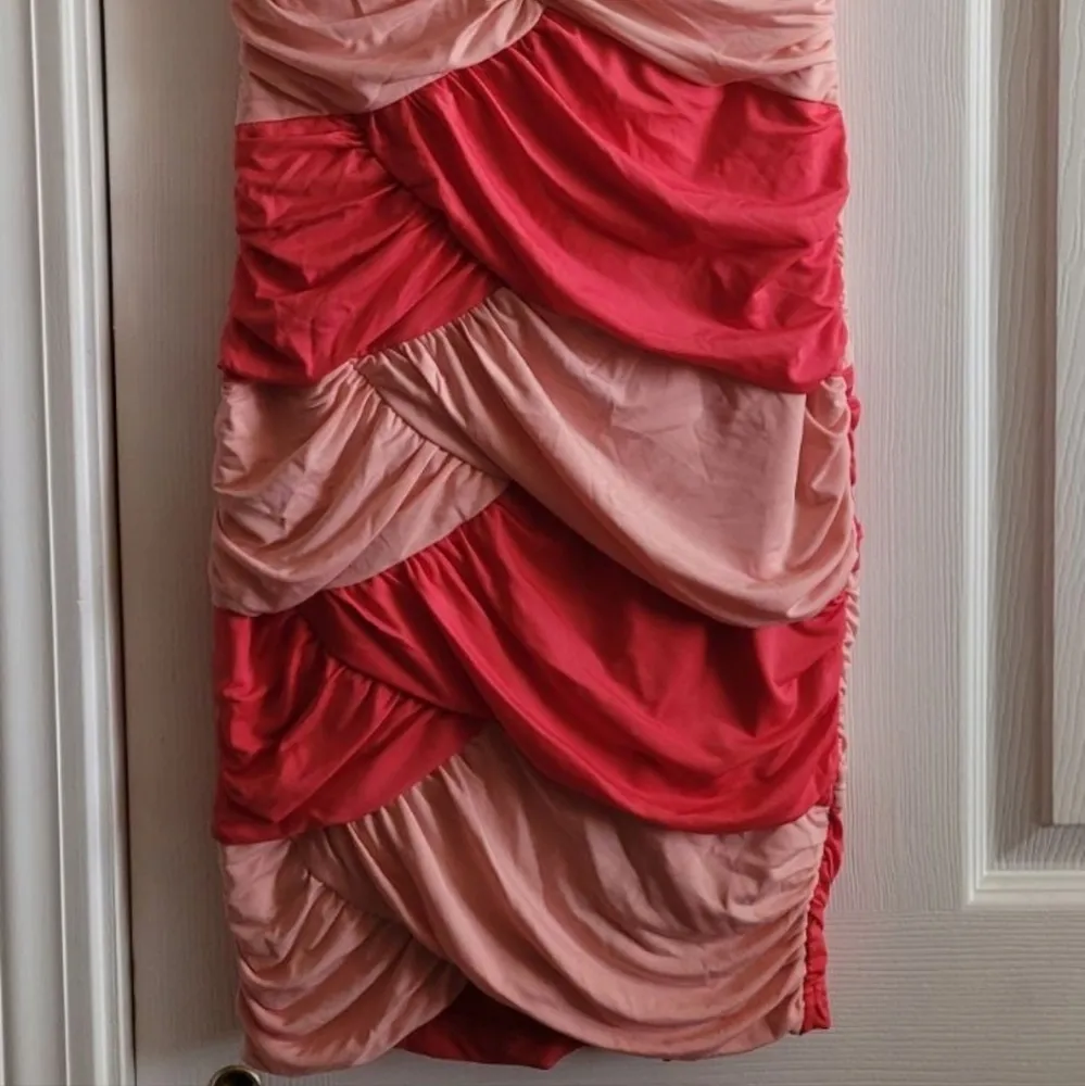 NIP Women's Katia Sweetheart Strapless Coral Peach Two Tone Size XS - Image 6