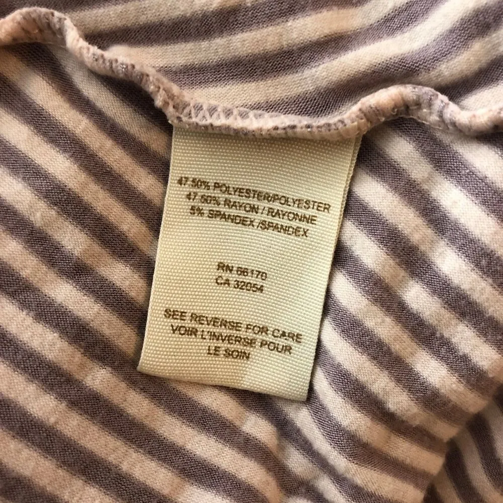 Free People Strapless Ruched Bodycon Dress Beige White Striped XS - Image 6