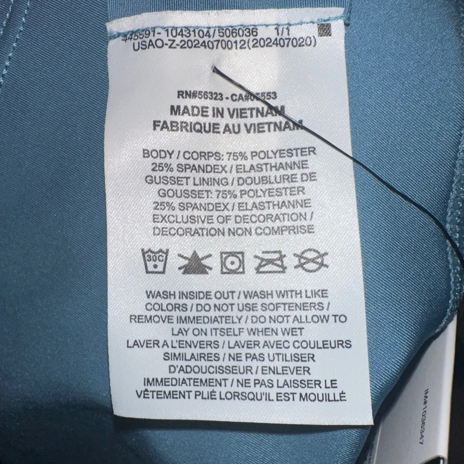 Nike Women's‎ Swift 7/8 Running Leggings size XXL Teal Blue High Waist - Image 7