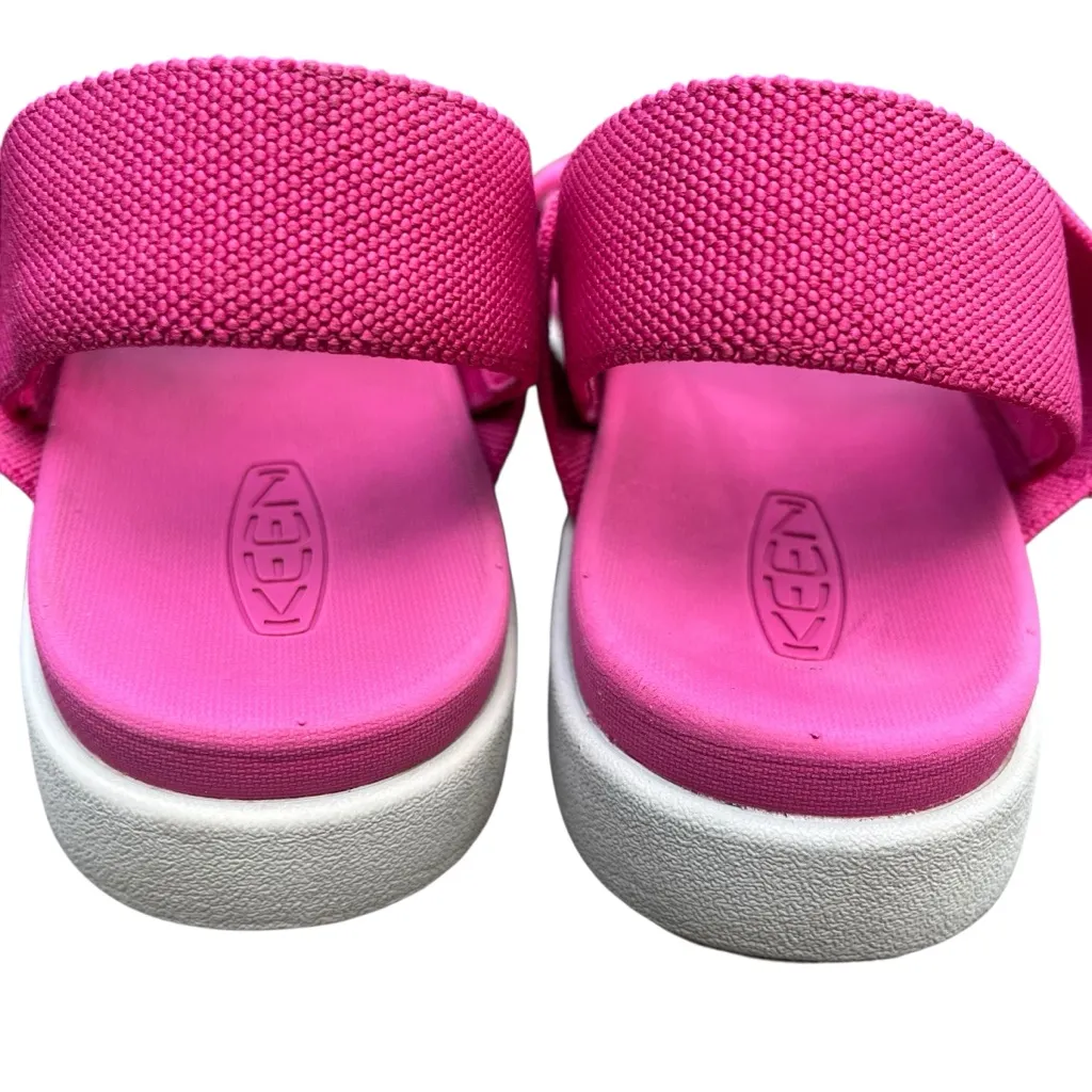 Keen “Elle Backstrap” sandals in discontinued Pink Peacock/Vapor hot pink color - Image 5