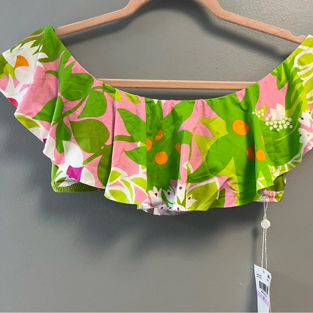 Trina Turk La Palma Off The Shoulder Top Sz 6 NWT Multicolored TOP ONLY - Image 5