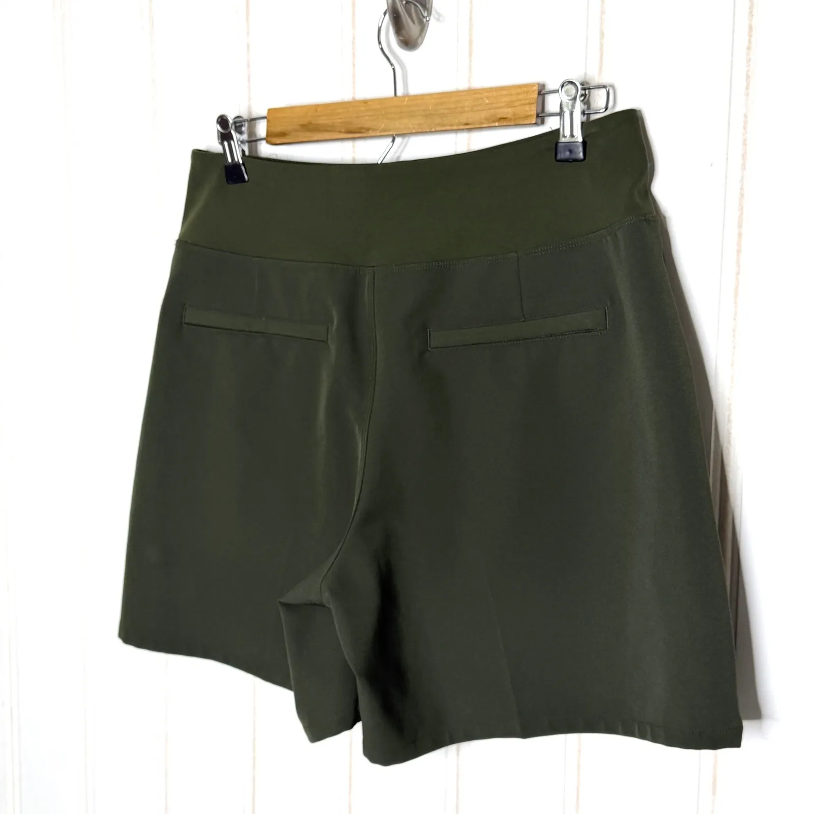 Athleta Endless Pleated Tennis Skirt Golf Skort Olive Green Size 8 - Image 7