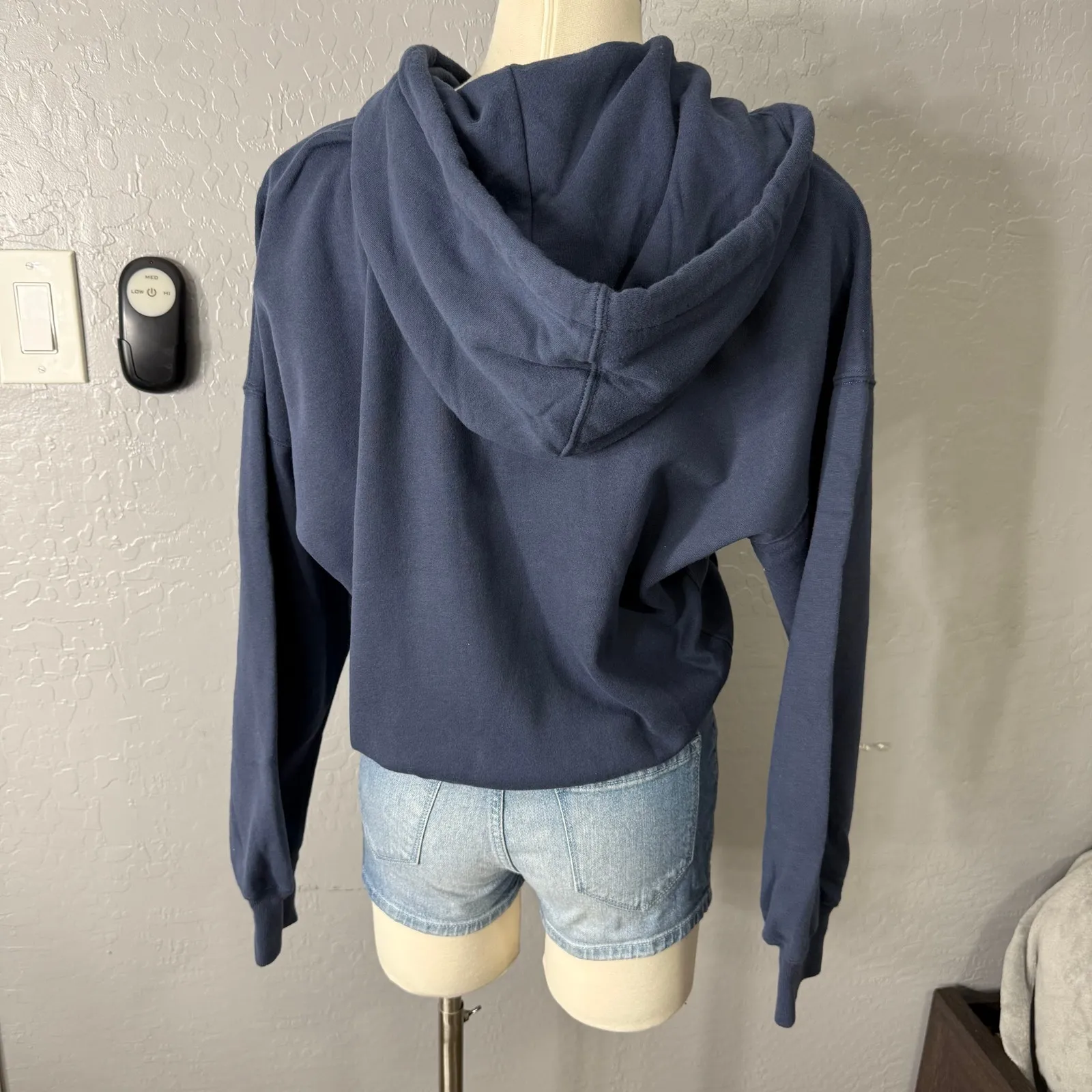 Soft A&F Max Essentials Womens Sunday Hooded Jacket, Blue, S 152-489-00065-200 - Image 2