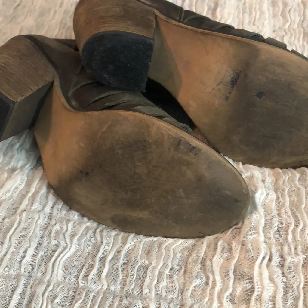 - Free people leather strapy booties - Image 7