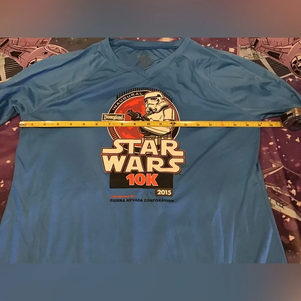 Run disney Disneyland Star Wars 10k Long sleeve 2015 size large - Image 3