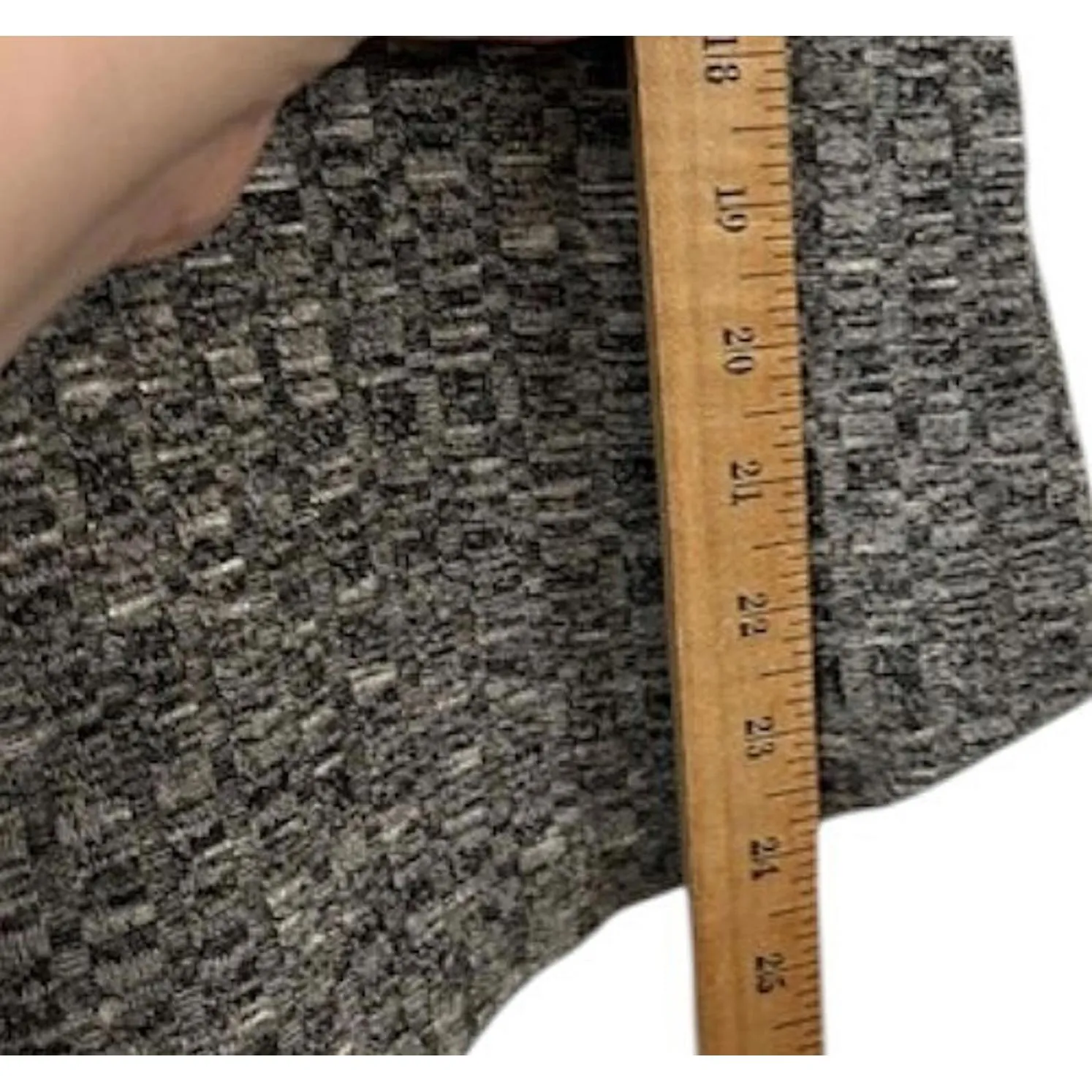 Cheetah Raglan Sleeve Heather Gray Ribbed Knit Top Women’s‎ M Soft Texture Urban Size M - Image 9