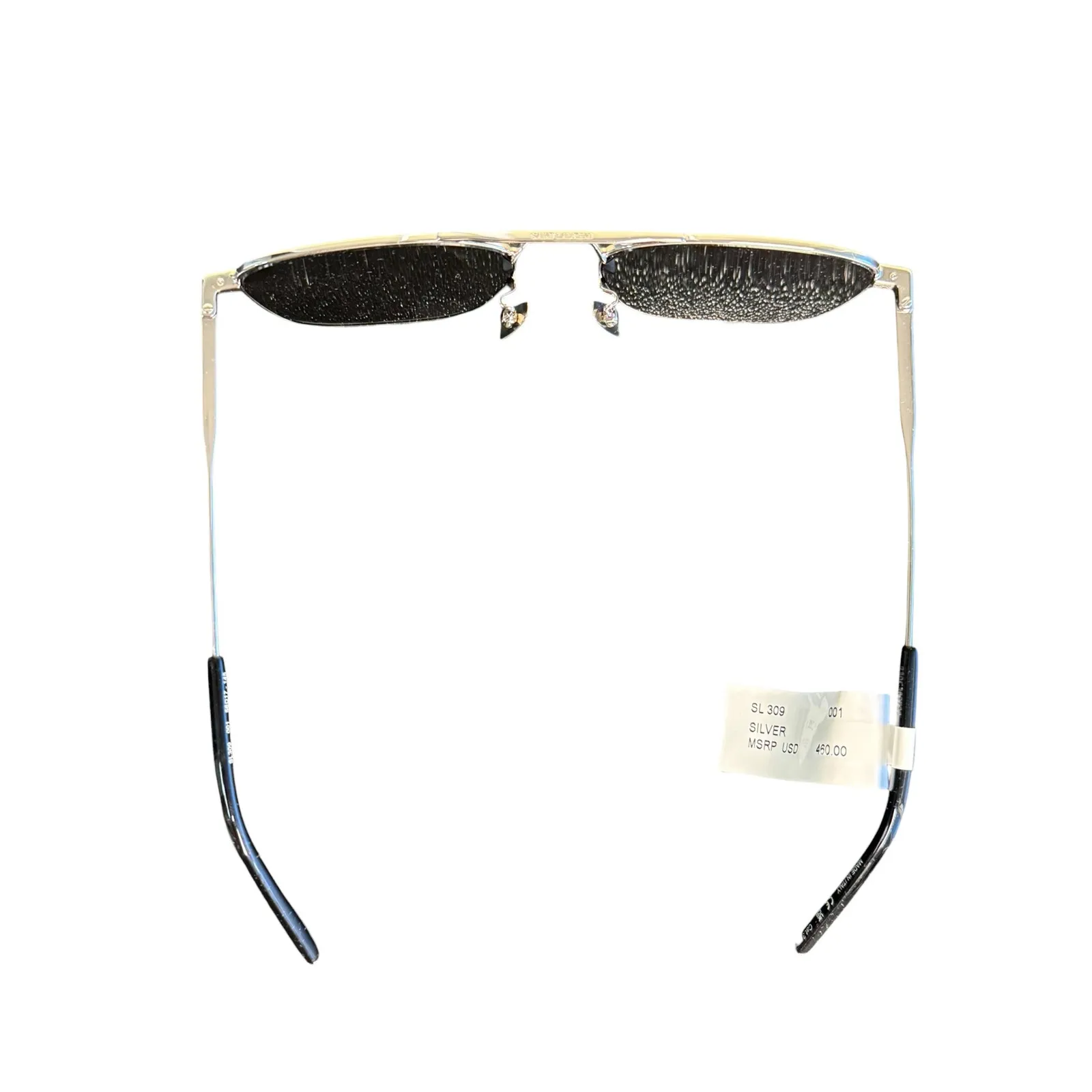 Saint Laurent NWT SL 309 Square Frame Sunglasses in Silver - Image 8