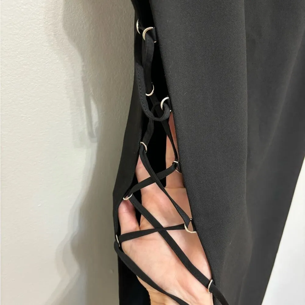 NWT Zara Fitted Midi Skirt with Cutout Corset Detail - Size S - Image 5