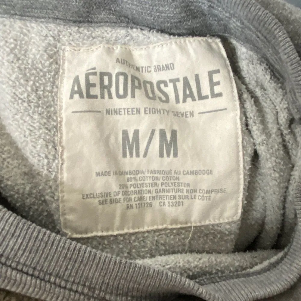 Aeropostale Pullover Hoodie Gray - Image 3