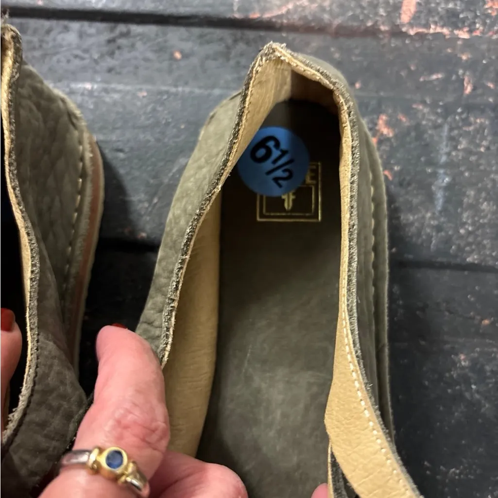 NWOT Frye holly Nubuck Olive sandal size 6.5 - Image 5