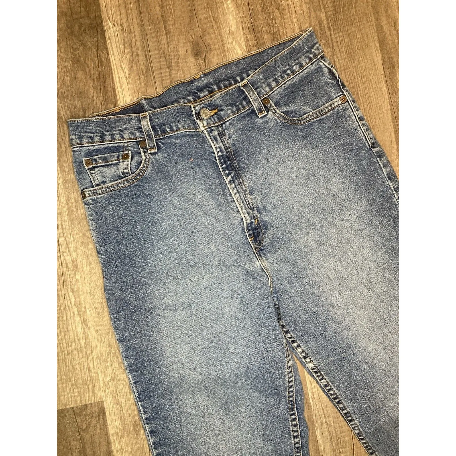 Levis 512 Vintage (2000) Jeans 14L MIS 32x34 Slim Fit Tapered Made In USA Y2K - Image 6