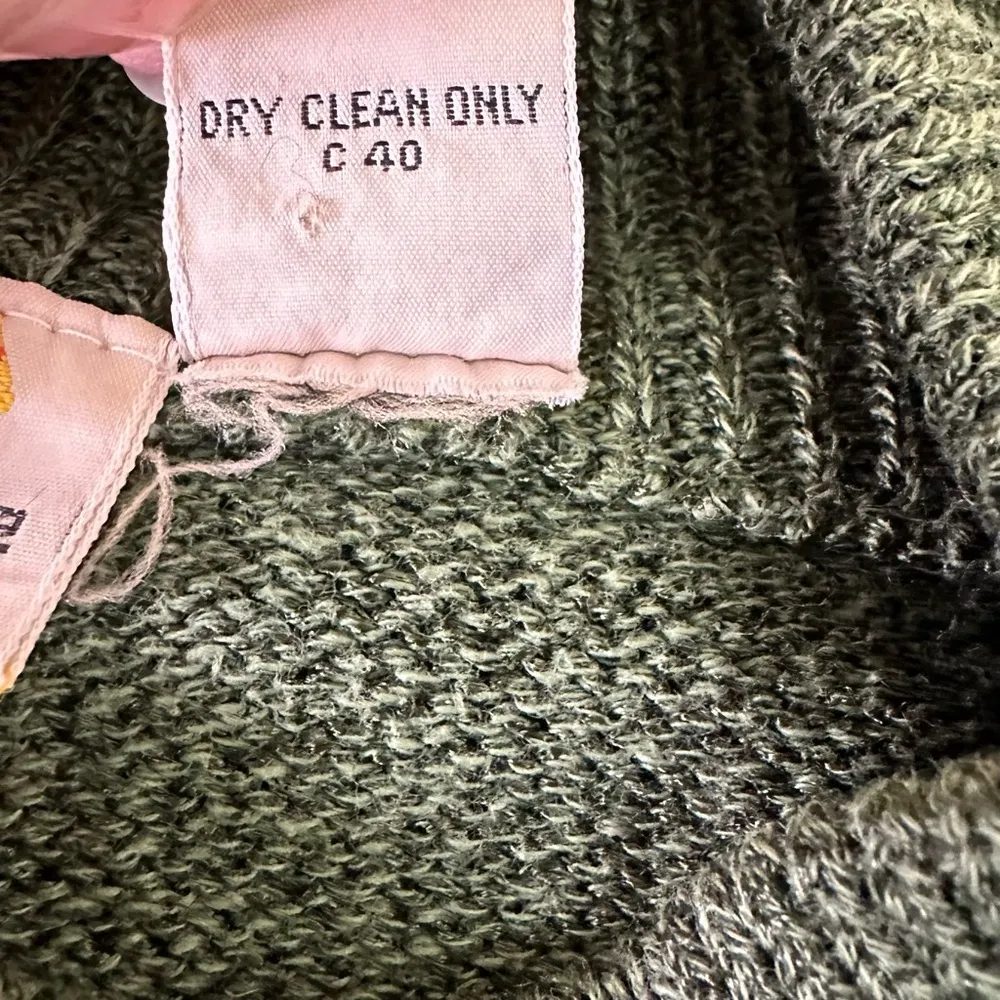 LIZ CLAIBORNE Vintage Green Paisley Sweater Size S - Image 7