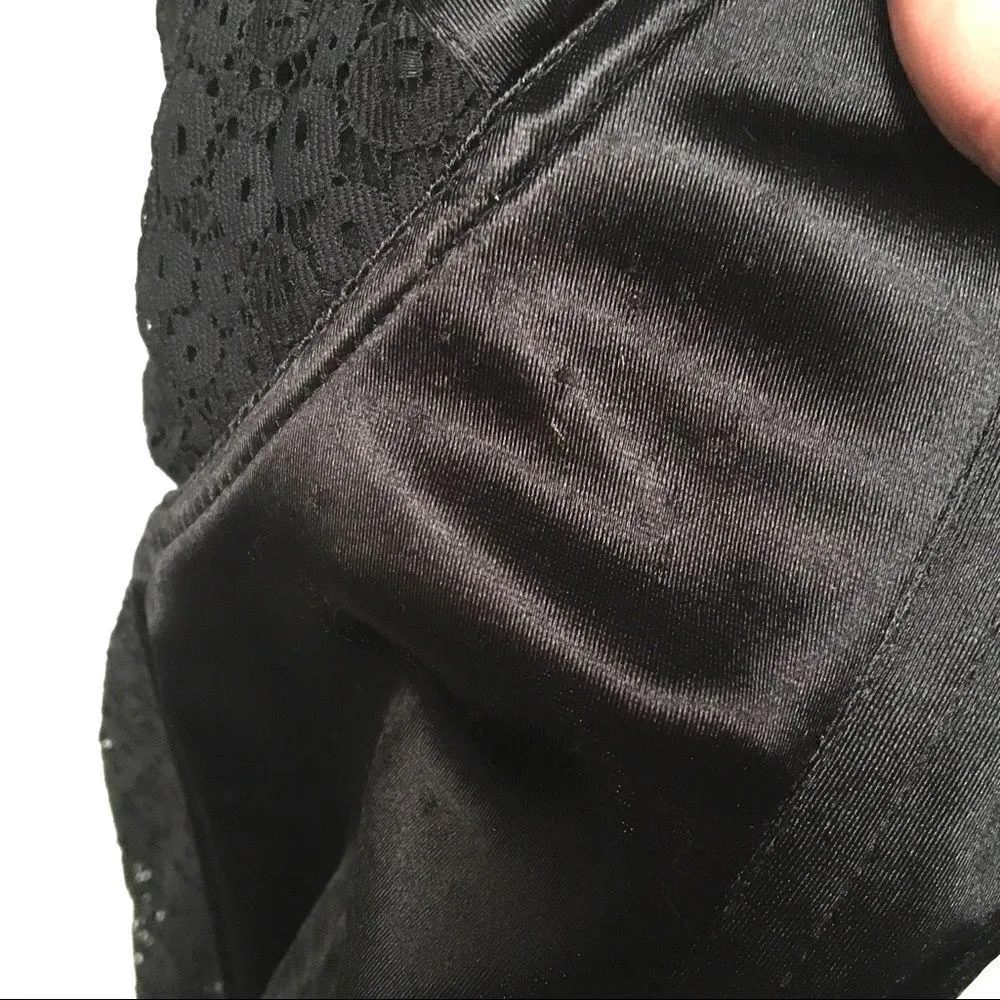 Vintage Cacique satin & lace underwire bustier 36C - Image 8