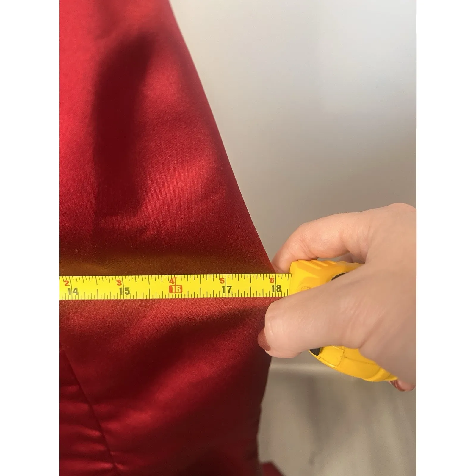 Long Red Lace Formal Wedding Event Halloween Gown With Train Dress - Image 5