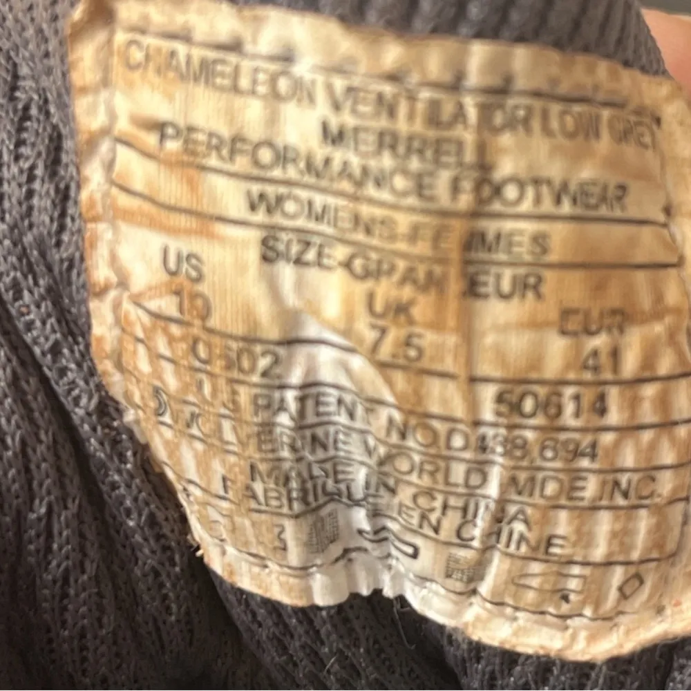 Merrell Chameleon Ventilator Low Trail Hiking Shoes Grey Size 10 - Image 7