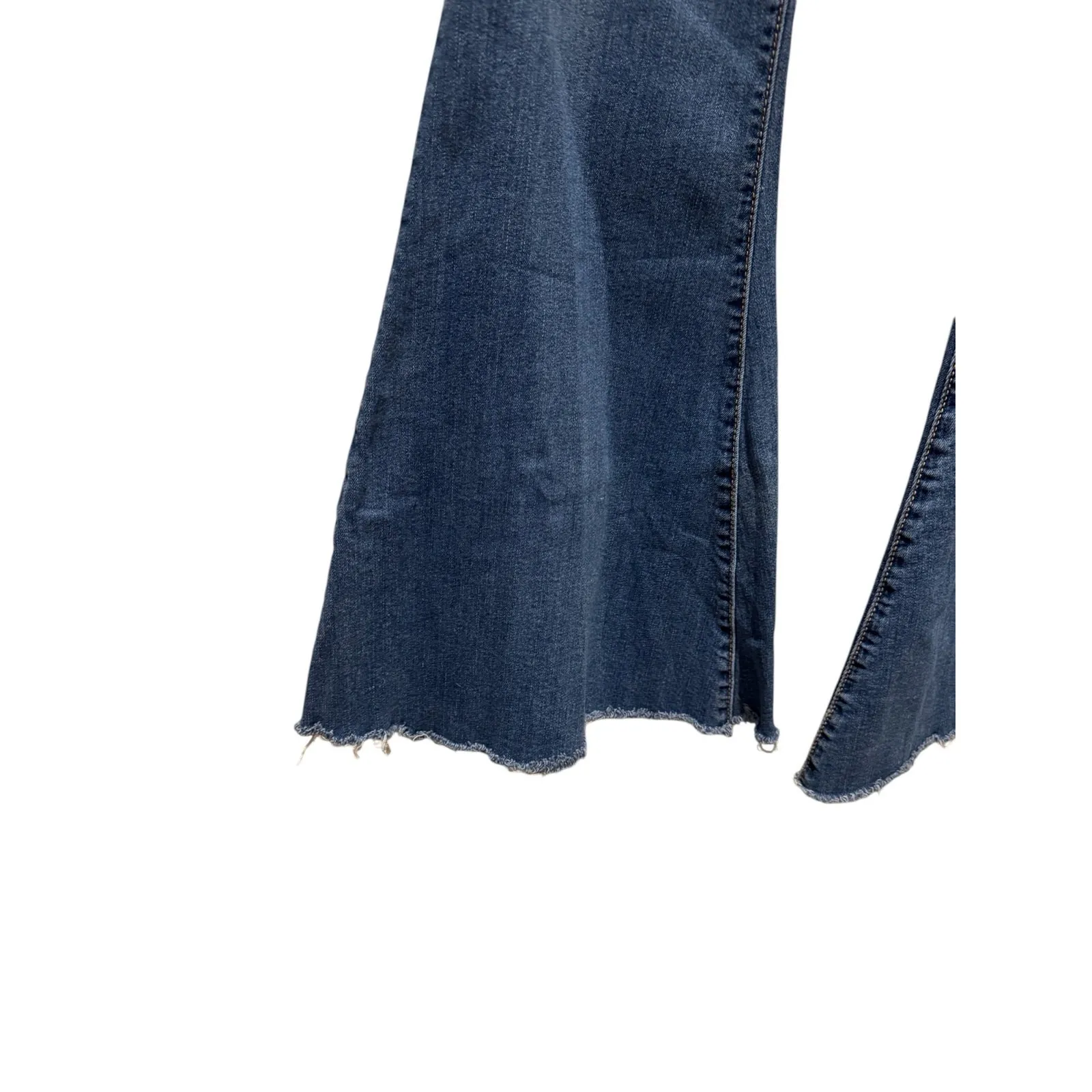 Hammer Flared Bellbottom Boho 70s Inspired Retro Dark Wash Jeans‎ Size 13 Blue - Image 3