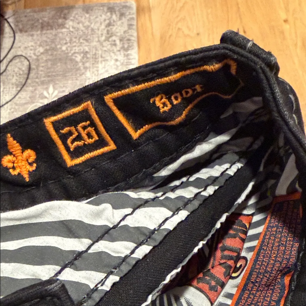 Rock Revival bootcut Black Jeans with Embellished Pockets 26 - Image 7