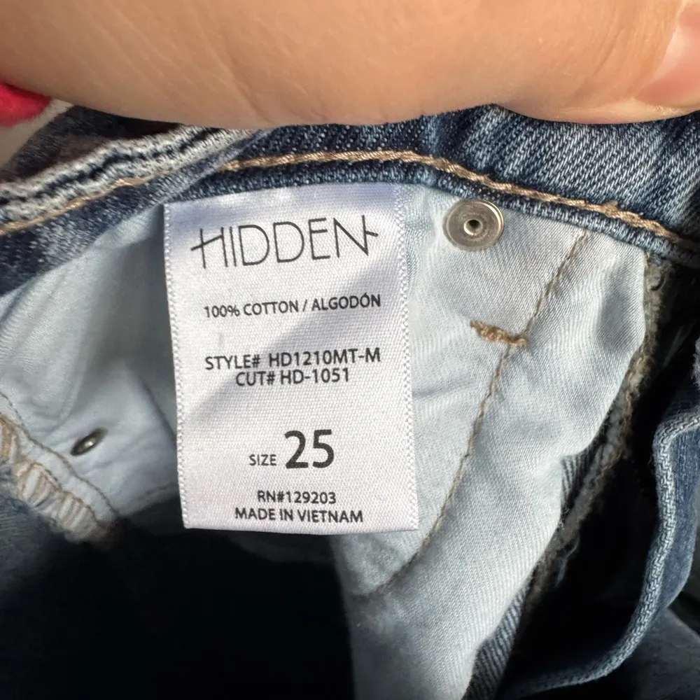 Hidden The Zoey Classic Tapered Light Wash High Rise Mom Jeans Women’s 25 - Image 6
