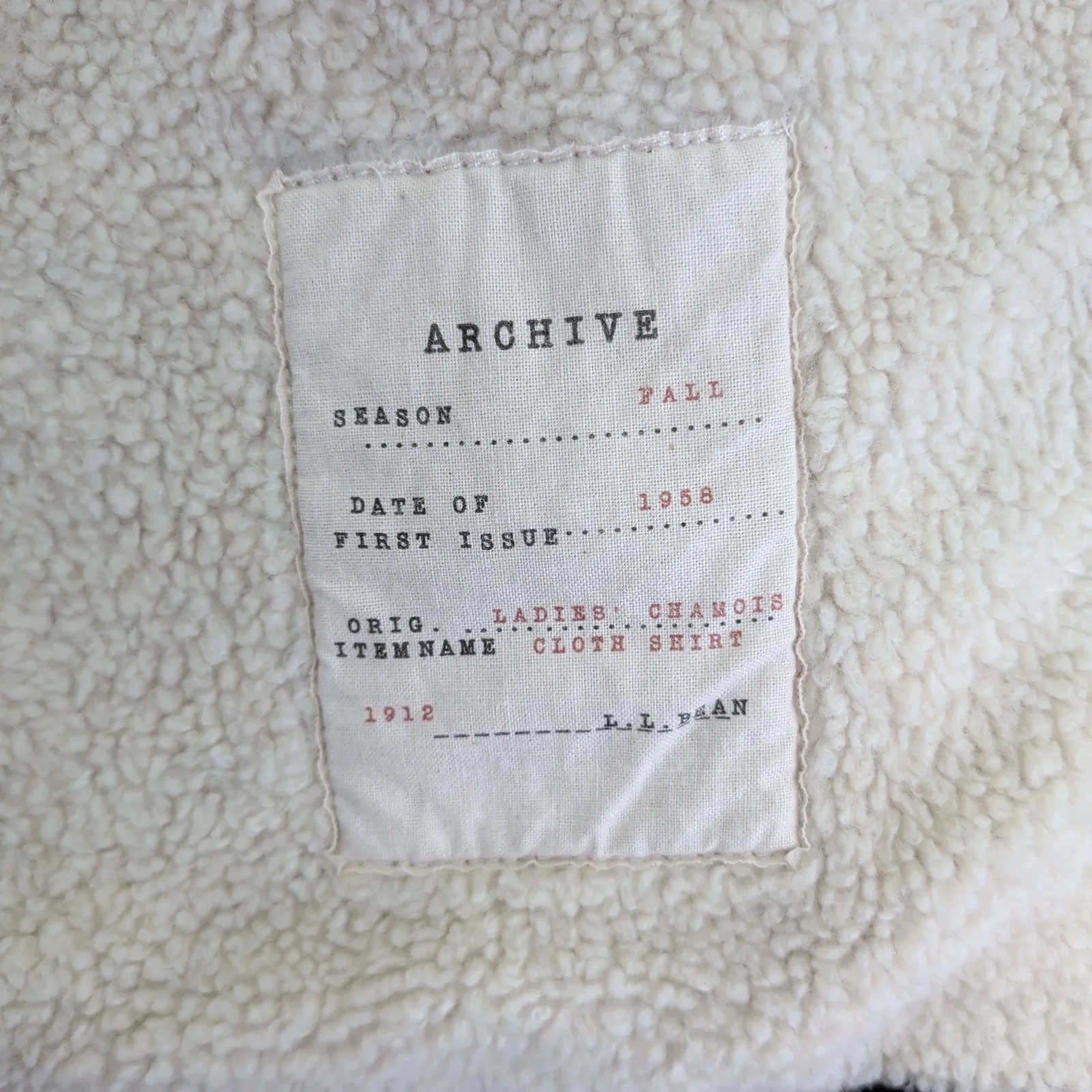 LL Bean Signature Womens Sherpa Lined Flannel Shirt Jacket Plaid Medium 502363 Red - Image 8