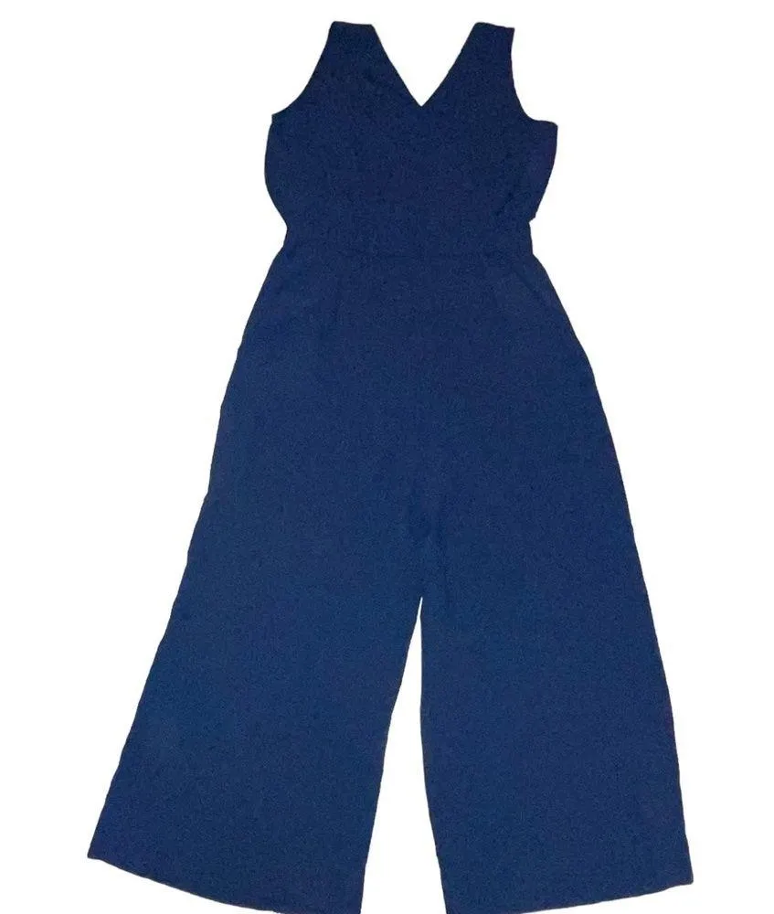 Nine West  sleeveless cropped wide leg jumpsuit - Image 3