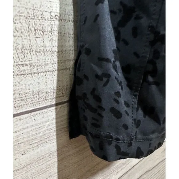 Zella Women's Pants Size Small Leopard Grey‎ Black Lightweight Side Zip Pockets - Image 5