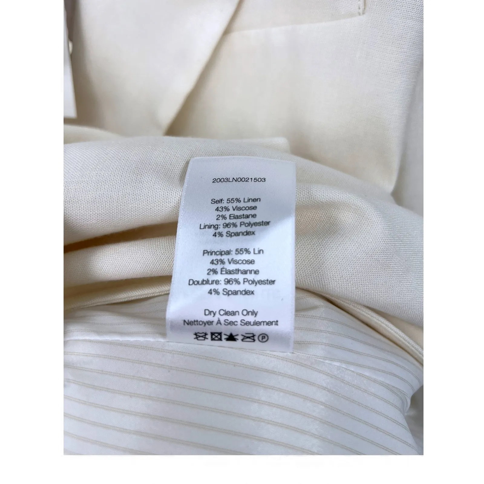 NWT Veronica Beard  | 10 | Miller Dickey Blazer Linen Double Breast Women Ivory - Image 12