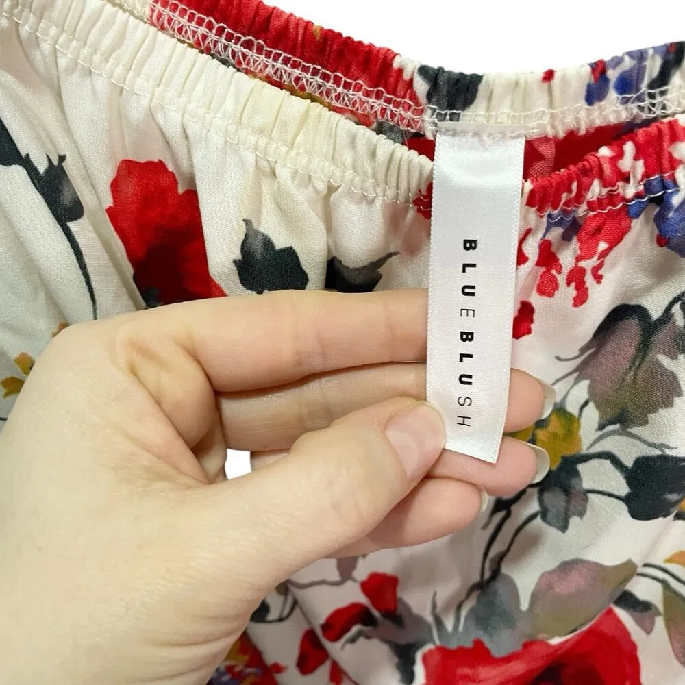 Blueblush Romper S Cream Floral Off The Shoulder Festival Spring - Image 4