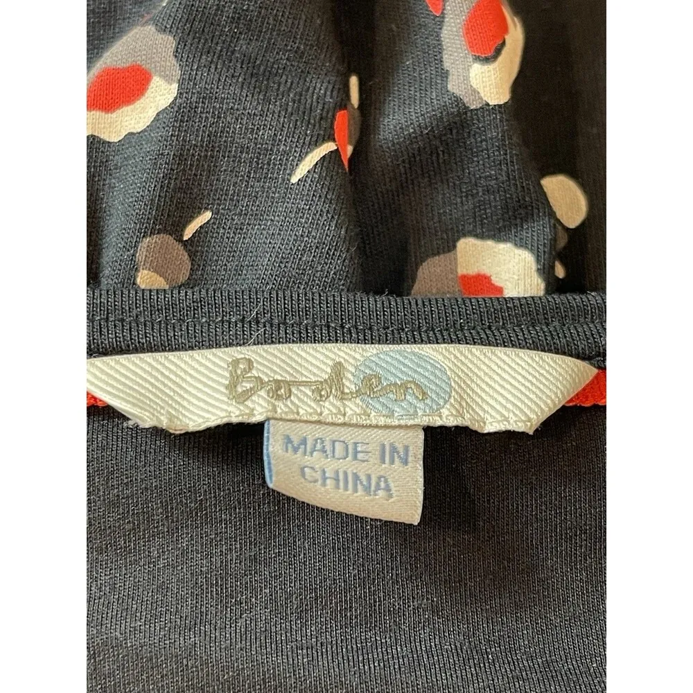 Boden Black Red Floral Long Sleeve A - Image 7