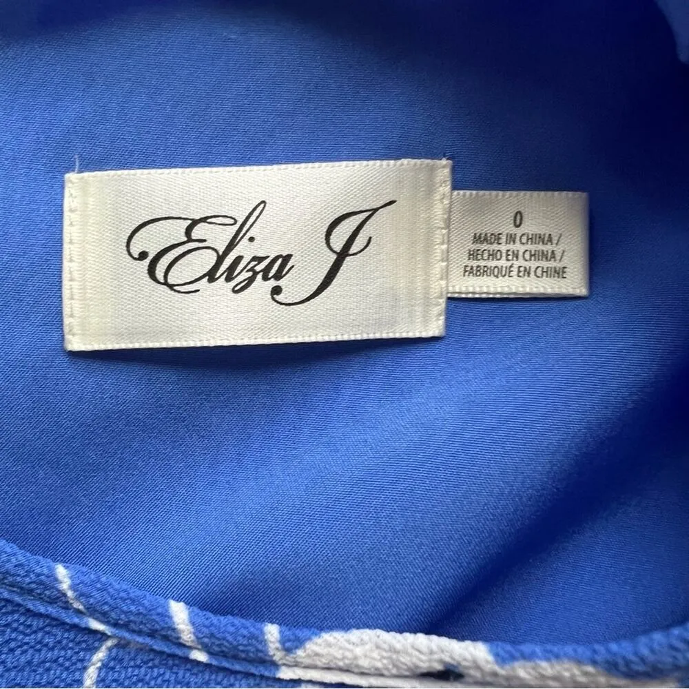 Eliza J Floral Print Flounce Hem A-Line Dress - Image 5