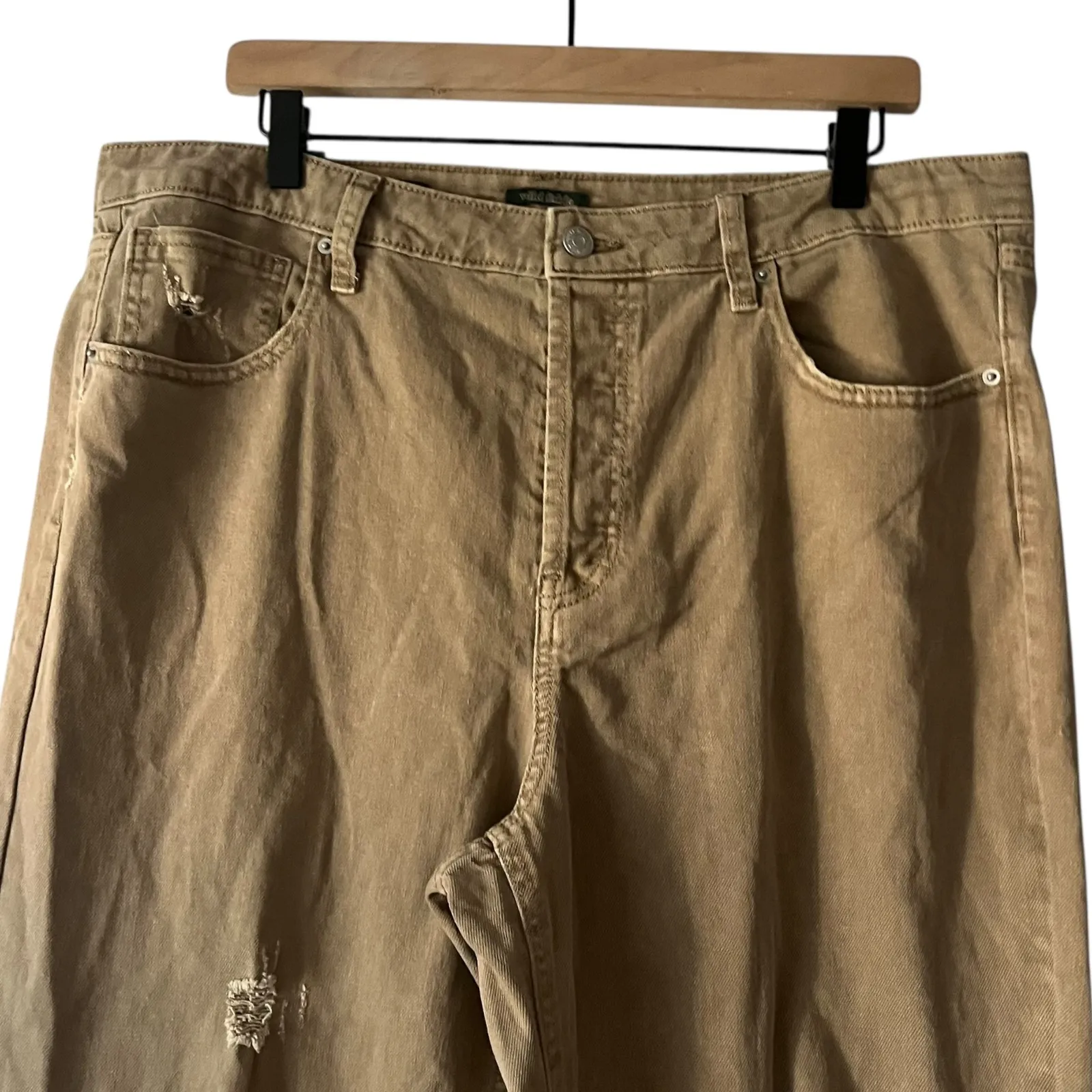 Wild‎ Fable High-Rise Straight Distressed Jeans Size 12/32 Easy Rigid Denim - Image 3