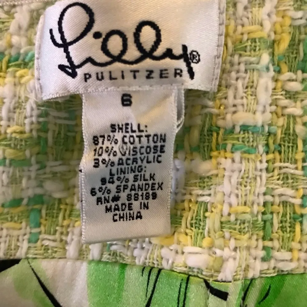 Lilly Pulitzer Dress Size 6 Sleeveless Tweed Textured Summer Tea Party Tropical - Image 8